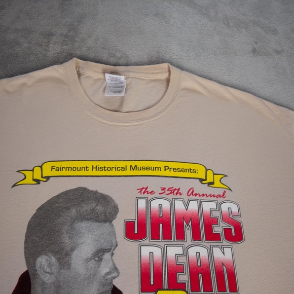 35th Annual James Dean Run 2014 Tee Mens XL Double Sided Graphic Print Shirt - Picture 4 of 12